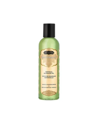 Sensual Massage Oil Vanilla Sandalwood KamaSutra Naturals - 2 Fl Oz