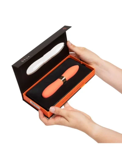 Sensuelle Aluminum Point Bullet Vibrator with 12 Functions - Coral