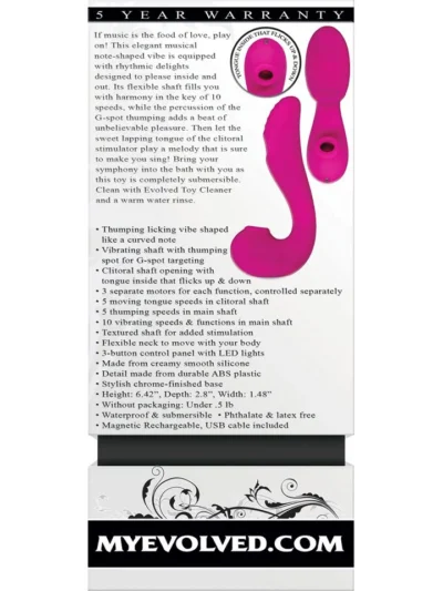 Tongue Clitoris Stimulation and Smooth Gspot Vibrator - The Note