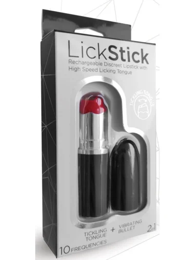 Tongue Vibrator Lickstick Discreet Travel Size And Waterproof