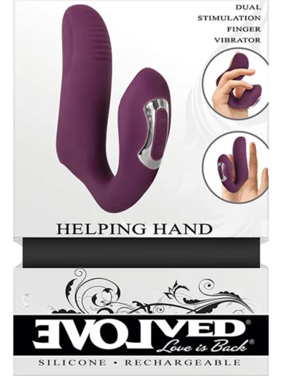Vaginal and Clitoris Duo Vibrator Waterproof Rechargeable Helping Hand