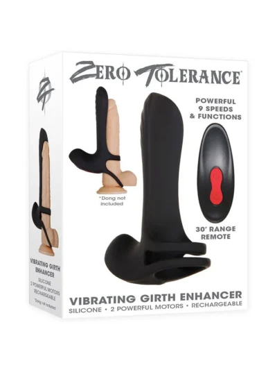 Vibrating Cockring Girth Enhancer Penis Sleeve with Remote Control