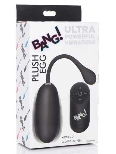 Vibrating Egg with Remote Control Vaginal & Clit Vibrator - Black