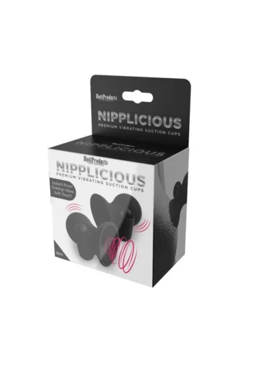 Vibrating Nipple Suction Cups Batteries Included- Black