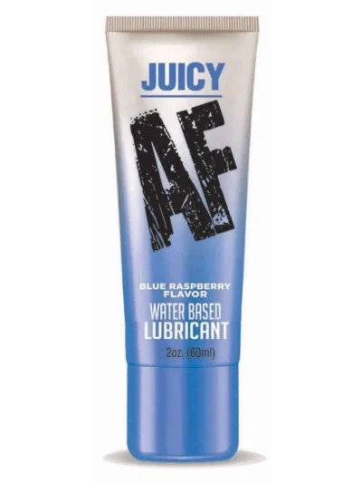 Water Based Personal Lubricant Blueberry Flavor Juicy AF - 2oz