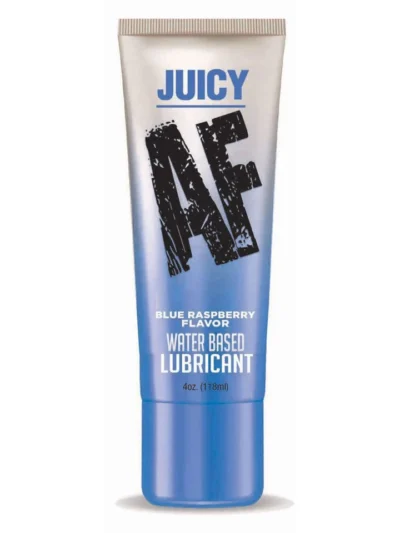 Water Based Personal Lubricant Blueberry Flavor Juicy AF - 4oz
