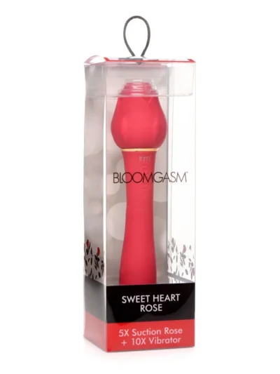 Clitoral Suction Rose Bloomgasm Sweet Heart Rose Vibrator - Pink