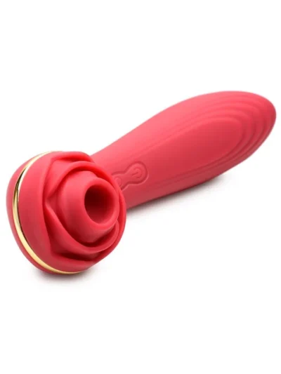 Clitoral suction rose vibrator bloomgasm passion petals 10x - red