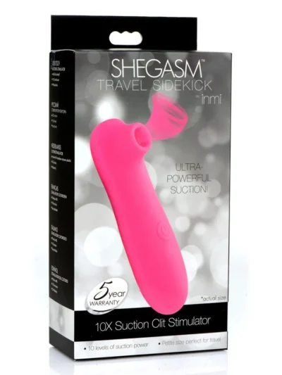 Suction Clit Stimulator Elite Shegasm Travel Sidekick - Pink