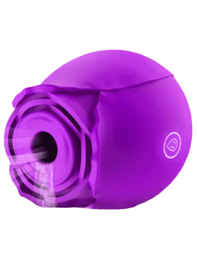 Voodoo Beso Flower Clit Sucking Vibrator Clit Stimulator - Purple
