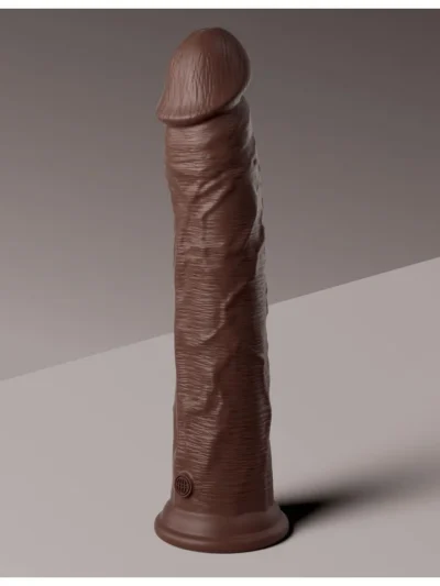 11 Inch Realistic Dildo Dual Density King Cock - Brown