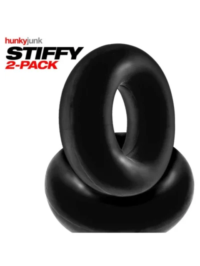 2-Pack Super-Soft Stretchy Penis Rings Bulge-Rings - Tar Ice