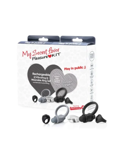2 Rechargeable Vibrating Wearable Ring - My Secret Lover Kit