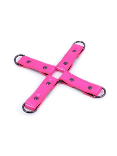 4-Way Hogtie Bondage Sex Gear BDSM Electra Play Things - Pink