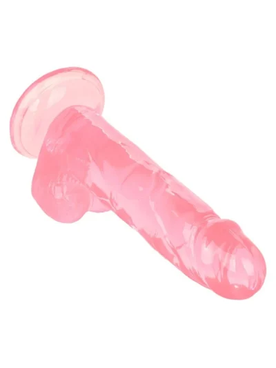 6 inch Realistic Dildo Suction Cup Based Cock with Balls - Pink