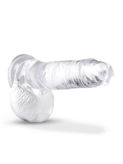 7 Inch Dildo With Suction Cup B Yours Plus - Rock N Roll - Clear