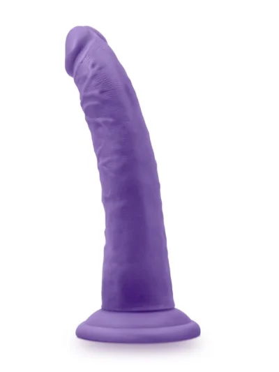 7 Inch Purple Dildo Harness Compatible Au Naturel - Bold - Jack