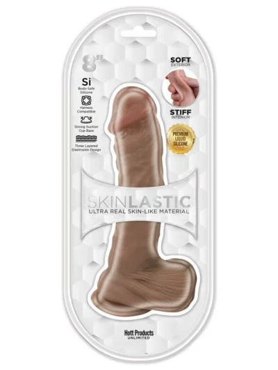 8 inch dildo with balls suction cup realistic cock with soft skin