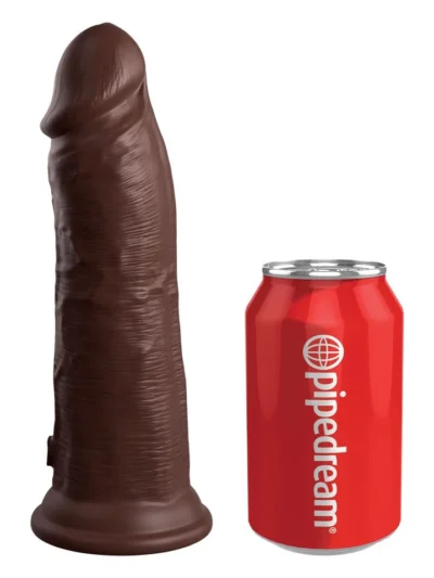 8 Inch Realistic Dildo Silicone Dual Density King Cock - Brown