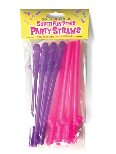 8 Pack Penis Shaped Straws Super Fun Penis Party Straws