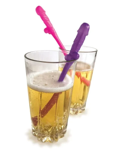 8 Pack Penis Shaped Straws Super Fun Penis Party Straws