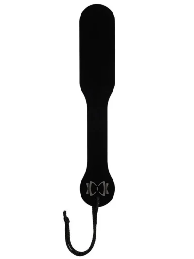 Acrylic Spanking Paddle with Bow Tie Design Bondage Toys - Black