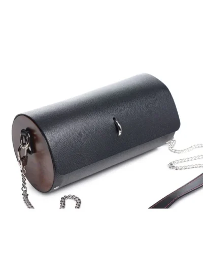Black Bondage Set with Carrying Case Cuffs & Collars Included