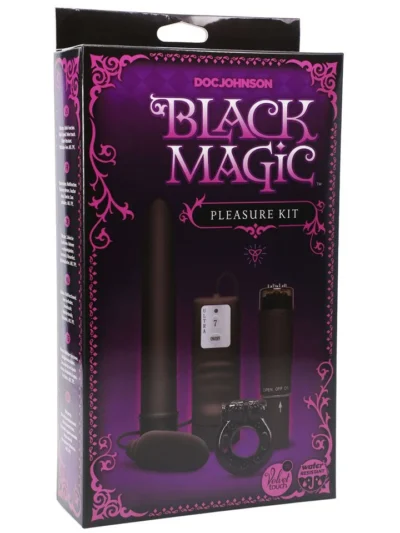 Black Magic - Pleasure Kit With Bullet & Vibrating Cock Ring