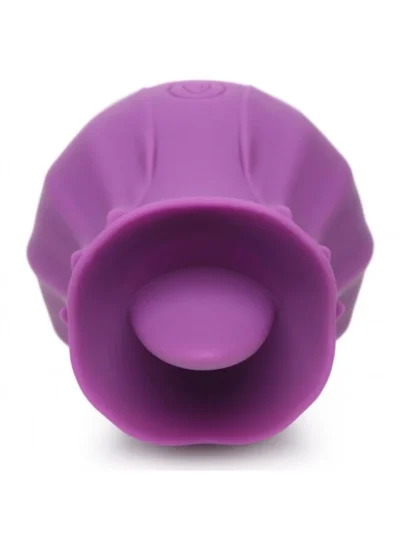 Bloomgasm Wild Violet Licking Silicone Clitoral Stimulator - Violet