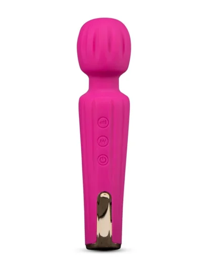 Body Massager Vibrating Wand with Flexible Head - Velvet Pink