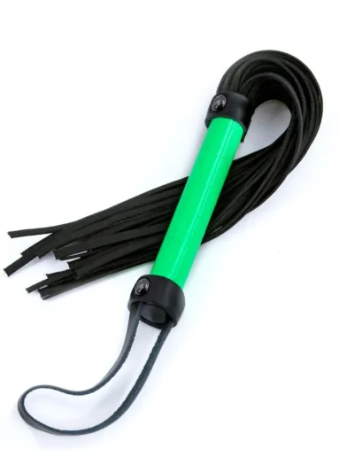 Bondage Flogger Whip BDSM Sex Gear Electra Play Things - Green
