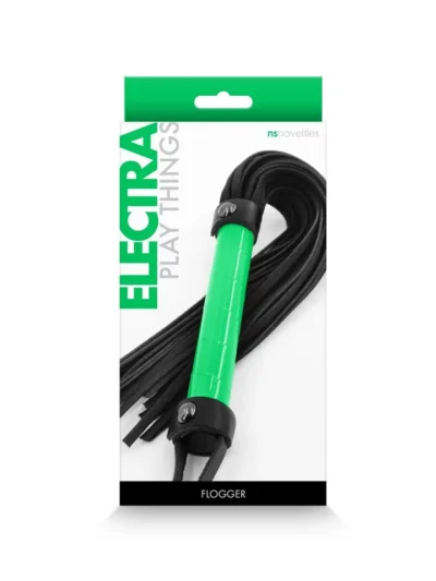 Bondage Flogger Whip BDSM Sex Gear Electra Play Things - Green