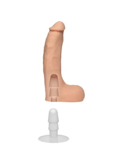 Chad White 8.5 Inch Ultraskyn Cock With Removable Vac-U-Lock Suc Cup