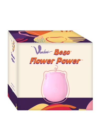 Clitoral Suction Powerful Vibrator Voodoo Beso Flower - Pink