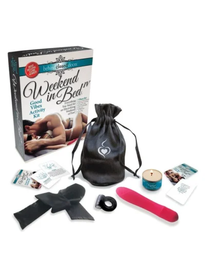 Discreet Satin Sex Travel Bag with Cockring & Massage Candles
