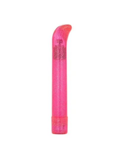 Glitter Sparkle Slim G-Spot Vibrator with 3 Powerful Speeds - Pink