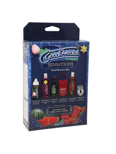 Goodhead Couples Date Night Sensations Kit With Vibrating Ring- 6 Pack