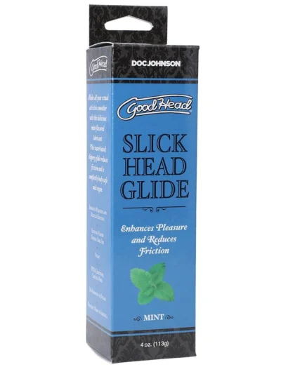 Goodhead Lube Slick Head Glide Vegan Edible Lube Mint - 4 Oz