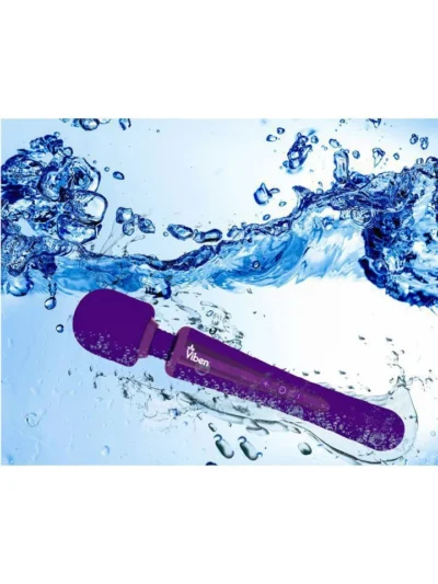 Intense wand massager with 8 powerful functions - viben violet