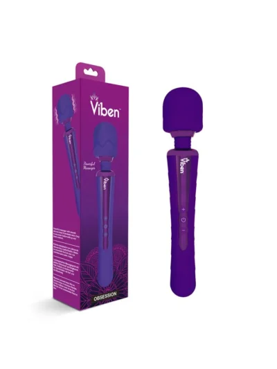 Intense wand massager with 8 powerful functions - viben violet