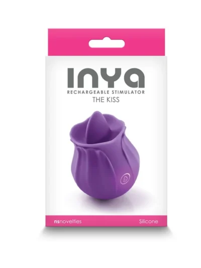 Inya Flower Vibrator Clit Flickering Toungue The Kiss - Purple