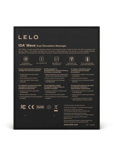 Lelo vaginal & clit vibrator double stimulation massager - black