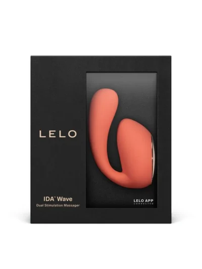 Lelo vaginal & clit vibrator double stimulation massager coral red