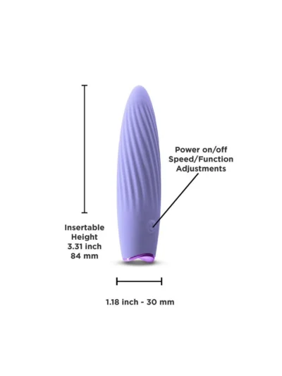 Luxury Vibrator Vaginal & Clit Stimulator Revel Kismet - Purple