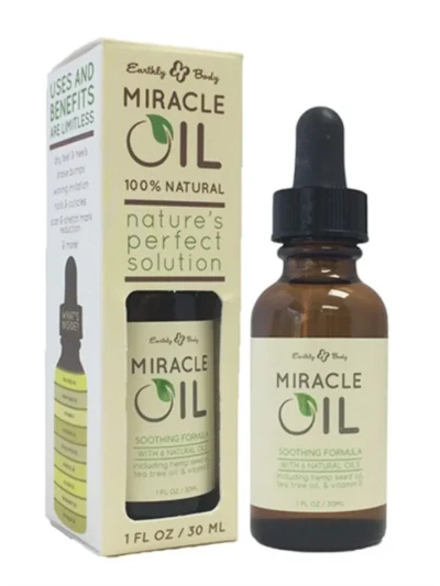 Miracle Oil Therapeutic Blend for Shaved Skin, Cuticles, Nails 1 Fl Oz