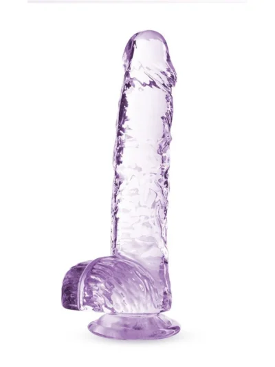 Naturally Yours Phthalate Free 6 Inch Crystalline Dildo - Amethyst