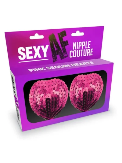 Nipple Covers Pasties Pink Sequin Hearts Sexy Af Nipple Couture
