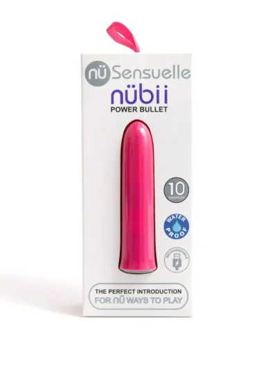 Nubii 10 Function Intimate Travel Safe Vibrating Bullet Blush Pink