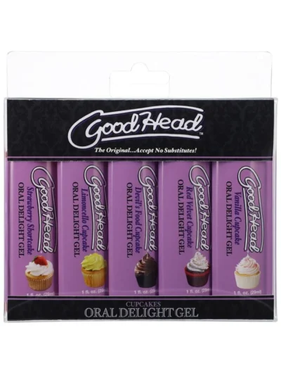 Oral Delight Gel Edible Blow Job Enhancer Cupcake 1oz 5 Pack