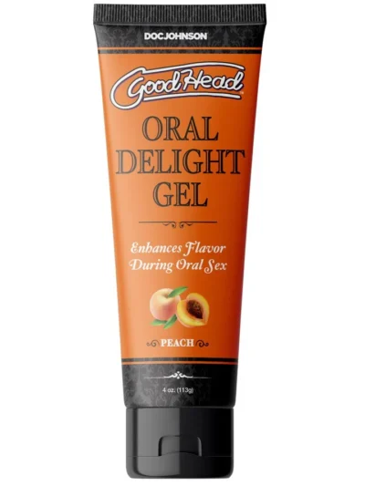 Oral Delight Gel Edible Blow Job Enhancer - Peach - 4 Oz